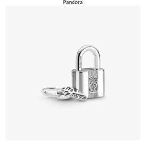 Pandora Padlock and Key Dangle Charm